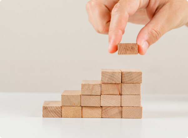 Stacked blocks